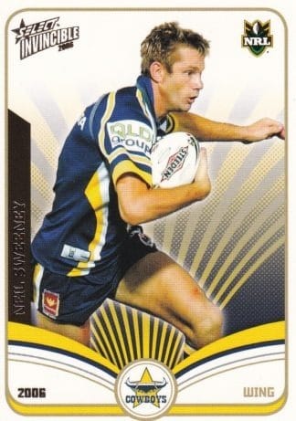 2006 NRL Invincible Common Card - Base 096 Neil Sweeney North Qld Cowboys