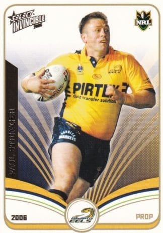 2006 NRL Invincible Common Card - Base 106 Paul Stringer Parramatta Eels