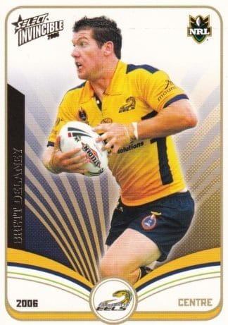 2006 NRL Invincible Common Card - Base 107 Brett Delaney Parramatta Eels