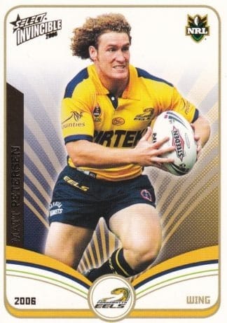 2006 NRL Invincible Common Card - Base 108 Matt Petersen Parramatta Eels