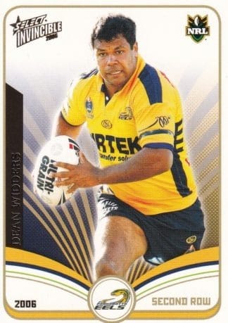 2006 NRL Invincible Common Card - Base 110 Dean Widders Parramatta Eels