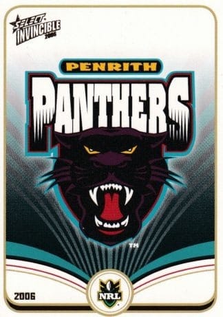 2006 NRL Invincible Common Card - Base 111 Penrith Panthers Logo