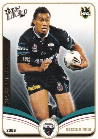 2006 NRL Invincible Common Card - Base 118 Frank Pritchard Penrith Panthers