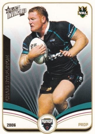 2006 NRL Invincible Common Card - Base 121 Craig Stapleton Penrith Panthers