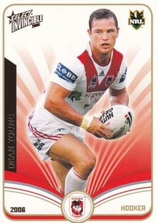 2006 NRL Invincible Common Card - Base 127 Dean Young St George Dragons