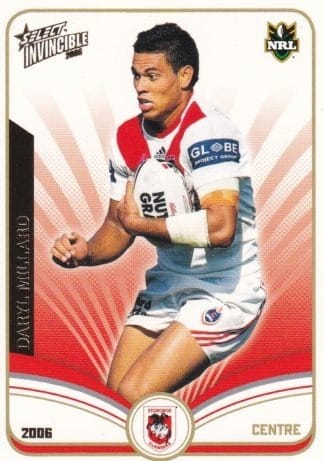 2006 NRL Invincible Common Card - Base 131 Daryl Millard St George Dragons