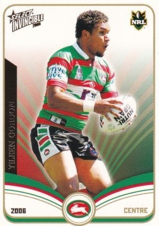 2006 NRL Invincible Common Card - Base 142 Yileen Gordon South Sydney Rabbitohs