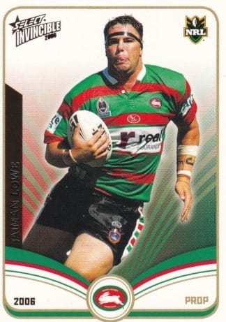 2006 NRL Invincible Common Card - Base 145 Jaiman Lowe South Sydney Rabbitohs