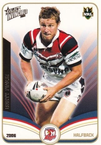 2006 NRL Invincible Common Card - Base 150 Brett Finch Sydney Roosters