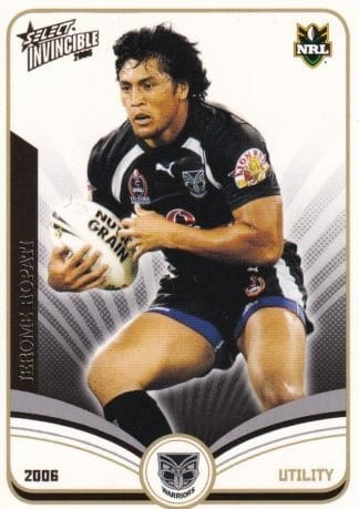 2006 NRL Invincible Common Card - Base 161 Jerome Ropati New Zealand Warriors
