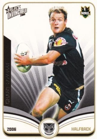2006 NRL Invincible Common Card - Base 162 Grant Rovelli New Zealand Warriors
