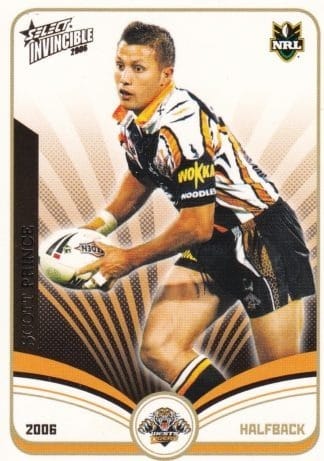 2006 NRL Invincible Common Card - Base 174 Scott Prince Wests Tigers