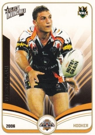 2006 NRL Invincible Common Card - Base 175 Robbie Farah Wests Tigers