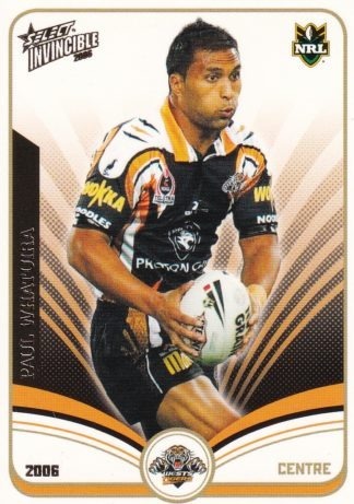 2006 NRL Invincible Common Card - Base 179 Paul Whatuira Wests Tigers