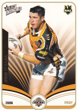 2006 NRL Invincible Common Card - Base 182 Ryan O'Hara Wests Tigers