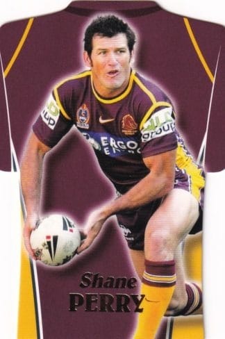 2006 NRL Invincible Die Cut Jersey - DC03 Shane Perry Brisbane Broncos