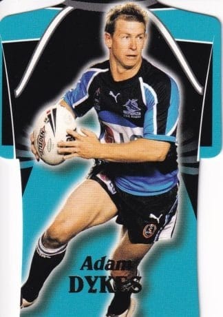 2006 NRL Invincible Die Cut Jersey - DC20 Adam Dykes Cronulla Sharks