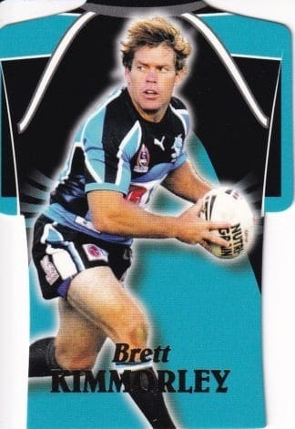 2006 NRL Invincible Die Cut Jersey - DC21 Brett Kimmorley Cronulla Sharks