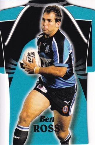 2006 NRL Invincible Die Cut Jersey - DC23 Ben Ross Cronulla Sharks