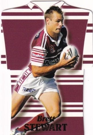 2006 NRL Invincible Die Cut Jersey - DC25 Brett Stewart Manly Sea Eagles