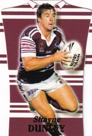 2006 NRL Invincible Die Cut Jersey - DC28 Shayne Dunley Manly Sea Eagles