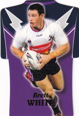 2006 NRL Invincible Die Cut Jersey - DC35 Brett White Melbourne Storm