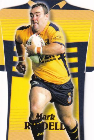 2006 NRL Invincible Die Cut Jersey - DC52 Mark Riddell Parramatta Eels