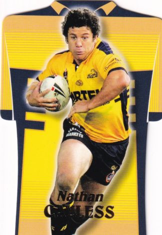 2006 NRL Invincible Die Cut Jersey - DC53 Nathan Cayless Parramatta Eels
