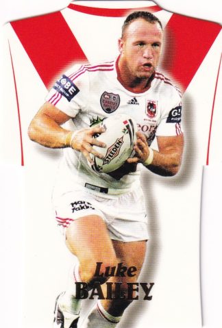 2006 NRL Invincible Die Cut Jersey - DC65 Luke Bailey St George Dragons