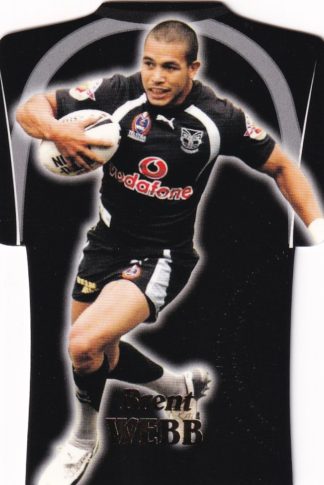2006 NRL Invincible Die Cut Jersey - DC79 Brent Webb Warriors