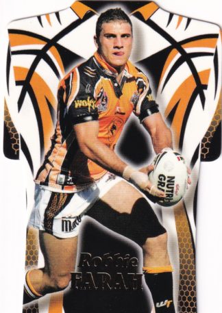 2006 NRL Invincible Die Cut Jersey - DC88 Robbie Farah Wests Tigers