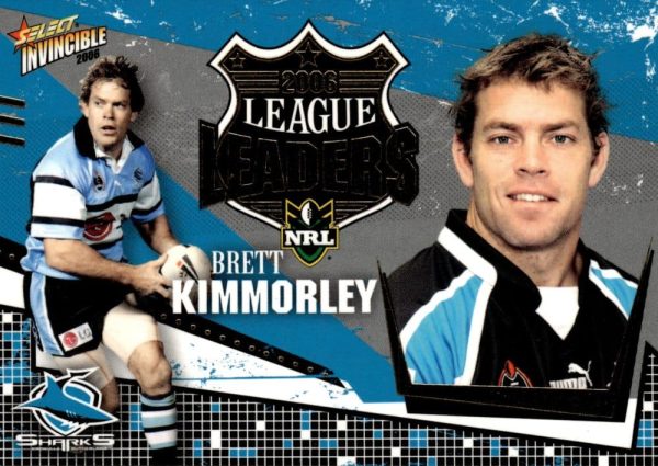 2006 NRL Invincible League Leader - CC04 Brett Kimmorley Cronulla Sharks