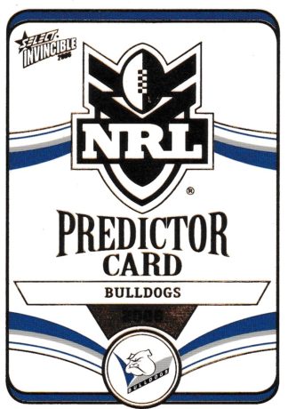2006 NRL Invincible Premiership Predictor - PC02 Canterbury Bulldogs