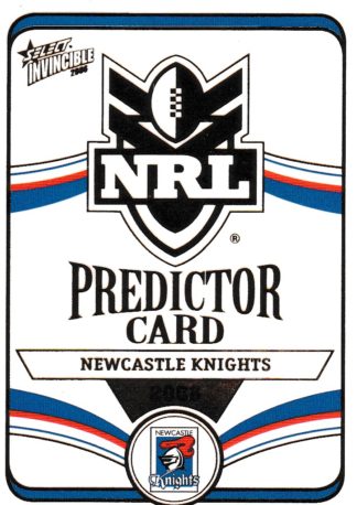 2006 NRL Invincible Premiership Predictor - PC07 Newcastle Knights