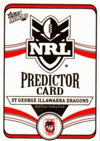 2006 NRL Invincible Premiership Predictor - PC11 St George Dragons