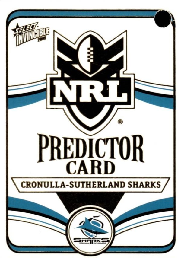 2006 NRL Invincible League Leader - CC04 Brett Kimmorley Cronulla Sharks - Image 2