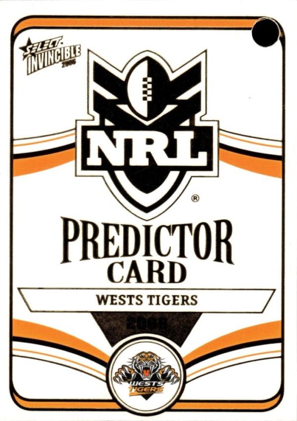 2006 NRL Invincible League Leader - CC15 Brett Hodgson Wests Tigers - Image 2