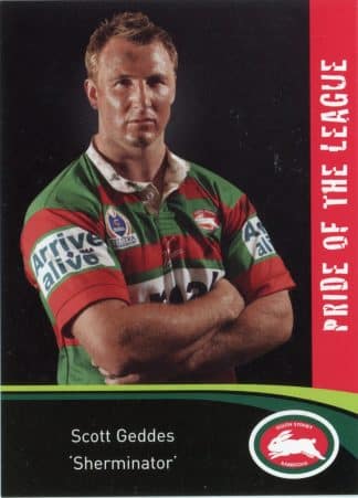 2006 NRL South Sydney Promotional Set - Base 05 Scott Geddes South Sydney Rabbitohs