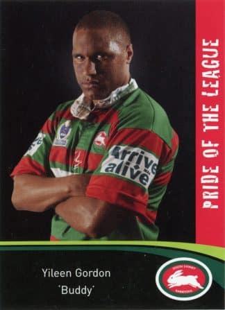2006 NRL South Sydney Promotional Set - Base 06 Yileen Gordon South Sydney Rabbitohs