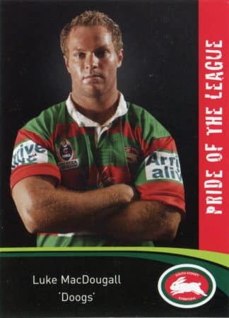 2006 NRL South Sydney Promotional Set - Base 10 Luke MacDougall South Sydney Rabbitohs