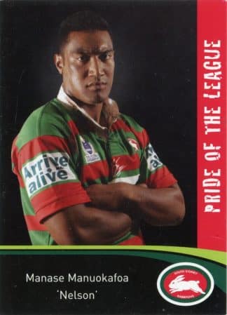 2006 NRL South Sydney Promotional Set - Base 11 Manase Manuokafoa South Sydney Rabbitohs