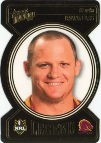 2006 NRL Invincible Legend Die Cut - LDC04 Kevin Walters Brisbane Broncos