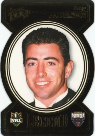 2006 NRL Invincible Legend Die Cut - LDC05 Greg Alexander Penrith Panthers