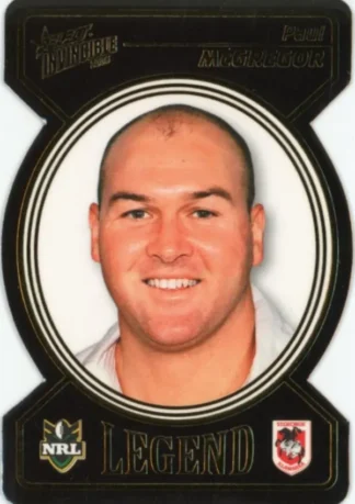 2006 NRL Invincible Legend Die Cut - LDC13 Paul McGregor St George Dragons