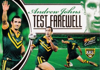 2007 NRL Champions Case Card - CC6 Andrew Johns Australia