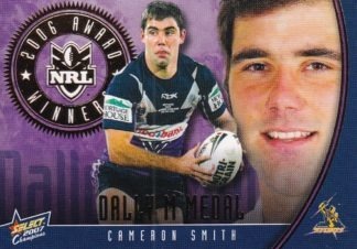 2007 NRL Champions Medal Winner - MW1 Cameron Smith Melbourne Storm