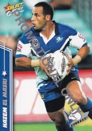 2007 NRL Champions Promotional Card - Base 017 Hazem El Masri Canterbury Bulldogs