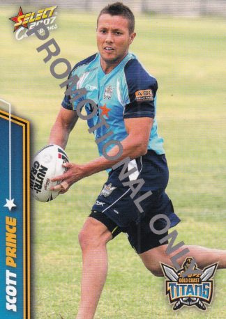 2007 NRL Champions Promotional Card - Base 057 Scott Prince Gold Coast Titans