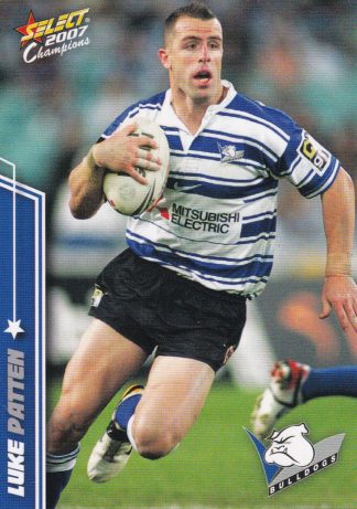 2007 NRL Champions Common Card - Base 016 Luke Patten Canterbury Bulldogs