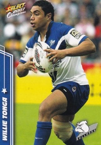 2007 NRL Champions Common Card - Base 018 Willie Tonga Canterbury Bulldogs